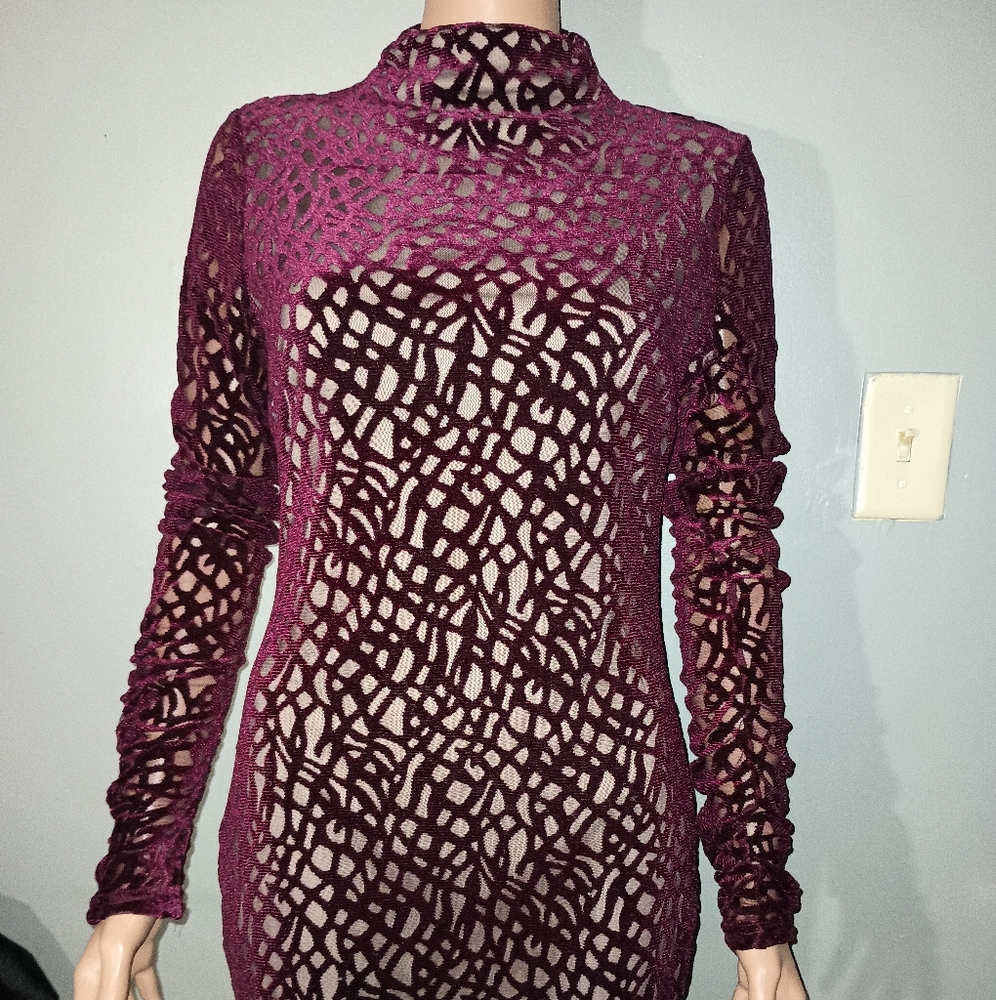 Velvet Mini BodyCon Dress